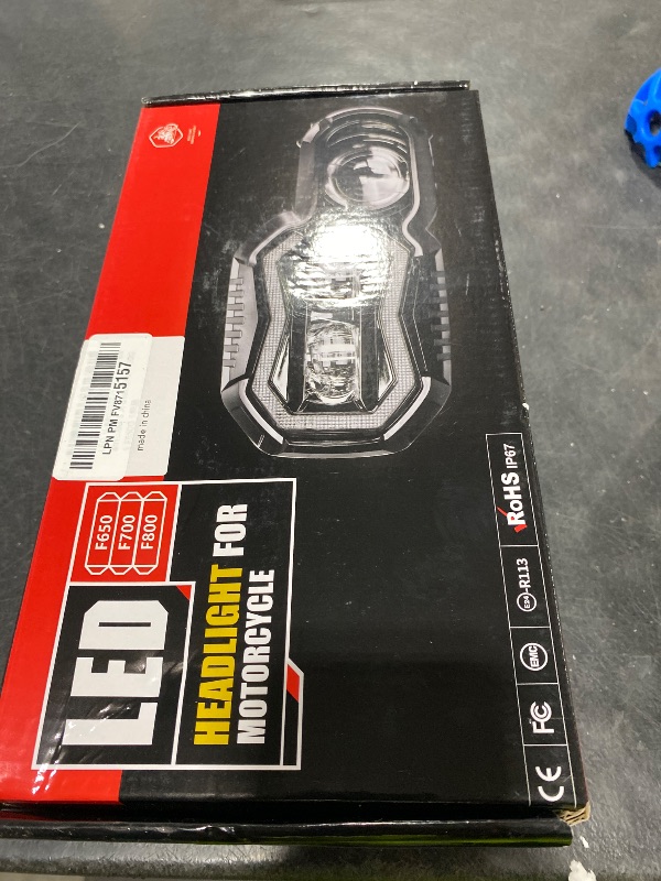 Photo 1 of M MIBAHE LED Headlight High Low Beam with DRL LED Headlight Assembly Compatible with BMW F800GS F800GS Adventure F700GS F650GS