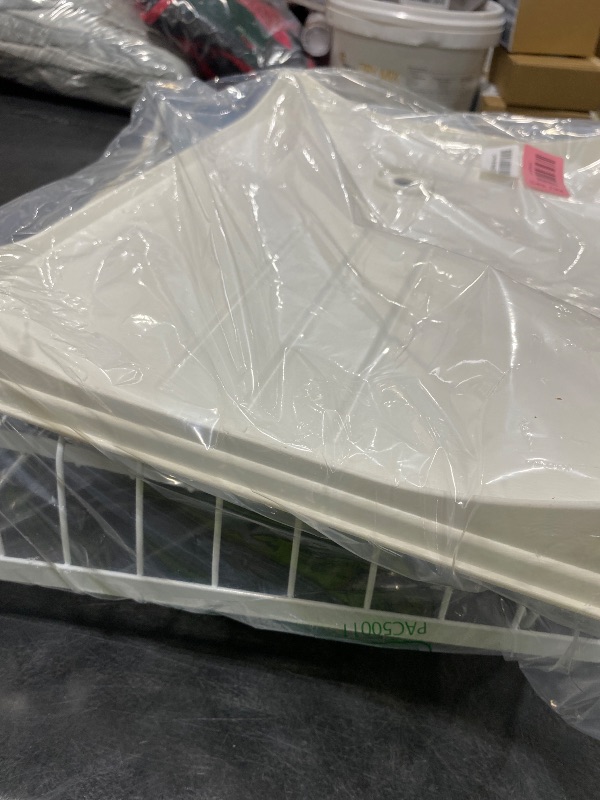 Photo 1 of 7 code Large Dish Drying Rack, 2-Tier Dish Racks for Kitchen Counter, Detachable Large Capacity Dish Drainer Organizer with Utensil Holder, Dish Drying Rack with Drain Board, White