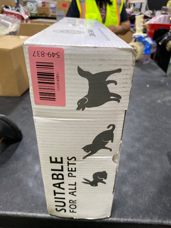 Photo 1 of COMESOON Elevated Dog Bowls, 4 Height Adjustable Raised Bowl Stand with 2 Thick 50oz Stainless Steel Food Bowls Non-Slip Feeder Adjusts to 3.7'', 9.2'', 10.75'', 12.36'' Black, (DB-W01)