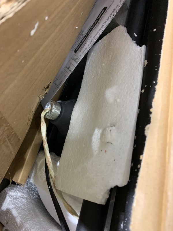 Photo 1 of BoostArea Torchiere Floor Lamp, 30W Super Bright LED Standing Lamp, Stepless Dimmable Pole Lamp with 3000K Lighting, Rotary Switch, 70 Inch Tall Metal Modern Floor Lamps for Living Room/Bedroom Black