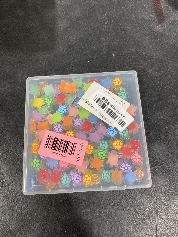 Photo 1 of 100 Pcs Luminous Mini Resin Turtles, Tiny Sea Turtle Animals to Hide Miniature Figures Glow in the Dark Small Plastic Ocean Animal for Fairy Garden Micro Landscaping Dollhouse Home Decor Party Gifts