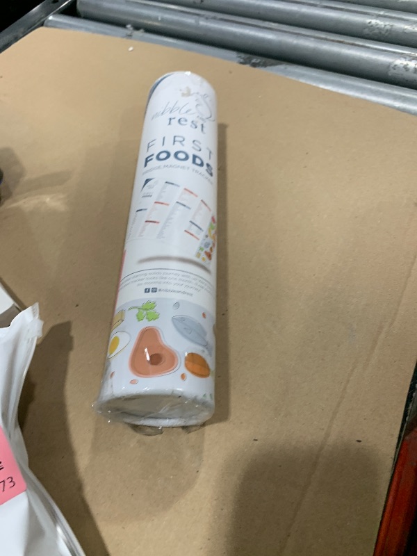 Photo 1 of Nibble and Rest Baby's First Foods Tracker Fridge Magnet, Dry Erase Activity Poster, Daily Food Log, 101 Before One, Baby Food Chart/Checklist 25x35cm