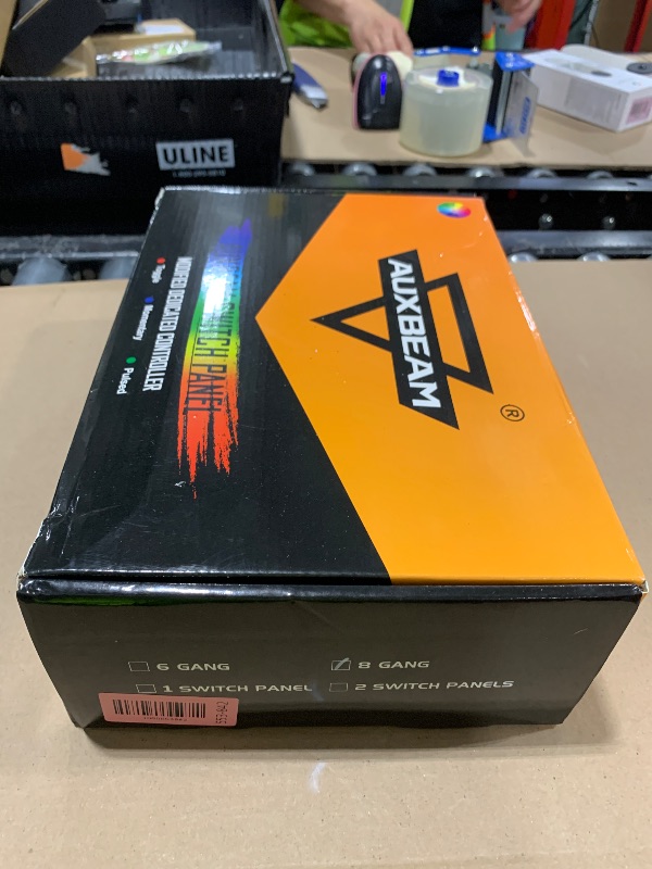 Photo 1 of Auxbeam 8 Gang Switch Panel RA80 Auto-Dimmable RGB Switch Panel w/Momentary Toggle Pulsed, 12V-24V Automotive Aluminum Switch Panel for Truck Offroad Car Boat Waterproof, 3 Years Warranty