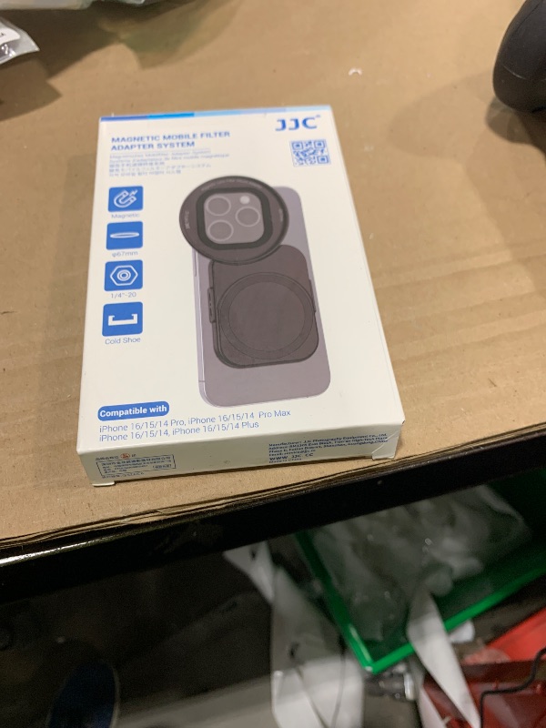 Photo 1 of (1+1) 67mm Magnetic Phone Lens Filter Mount + Phone Snap Grip Set for iPhone 16 15 14 Pro/Pro Max Plus, Magnetic Filter Adapter w Cold Shoe & 1/4" Hole Pull-Out to Fit Pro Max Plus (No Filters