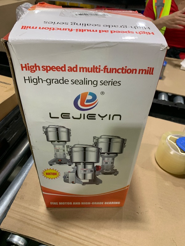 Photo 1 of LEJIEYIN Electric herb Grinder 550g High Speed Electric Stainless Steel Spice Flour Mill Herb Grinder Powder Machine for Dry Food Grin