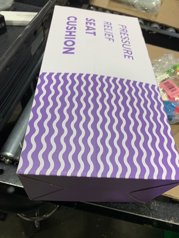 Photo 1 of Cushion Lab Patented Pressure Relief Seat Cushion for Long Sitting Hours on Office & Home Chair - Extra-Dense Memory Foam for Soft Support. Car Pad for Hip, Tailbone, Coccyx, Sciatica - Black