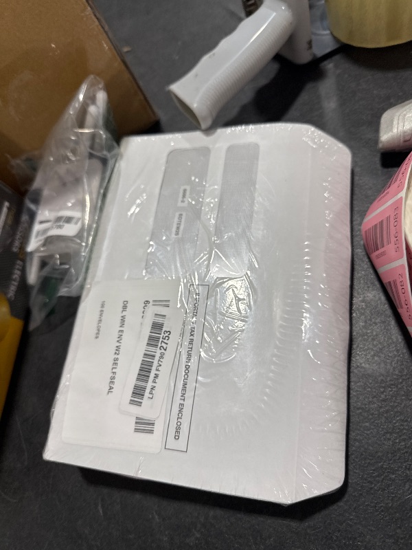 Photo 1 of 100 W2 Envelopes, Self Seal for W2 2-Up Forms, Double Window Security Envelope Designed for Printed W2 Laser Forms from QuickBooks Desktop and Other Tax Software, 5 5/8’’ x 9’’, 100 Pack