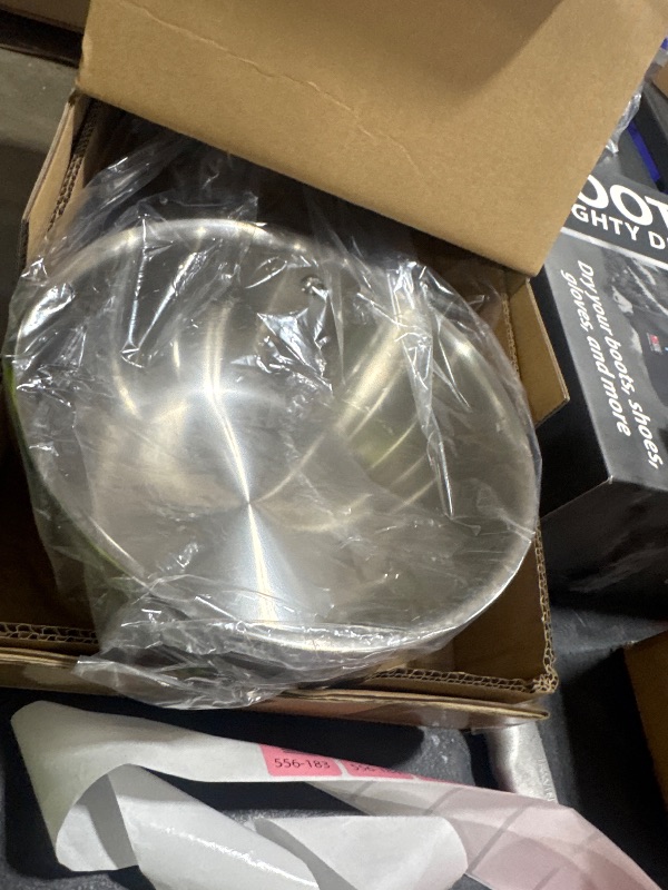 Photo 1 of Misen 5-Ply Stainless Steel Saucier with Lid– Induction-Compatible Pan with Curved Sides for Smooth Stirring - Oven Safe to 800F – Even Heat Distribution & Ergonomic Handle - 3 QT