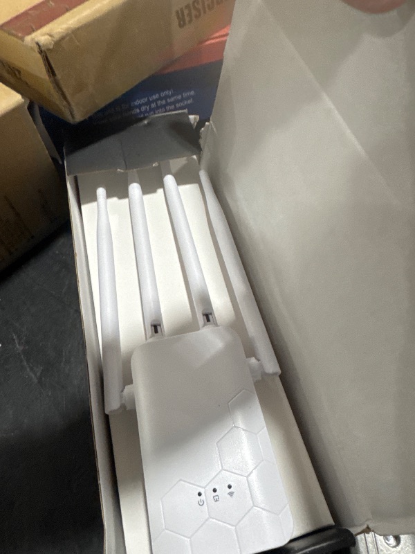 Photo 1 of WiFi Extender Internet Booster, 10000 Sq.ft Long Range Repeater Wireless Routers Amplifier, Mesh Wi-Fi 80% Faster, 1 Tap Setup, Broader Than Ever, Support More Network Devices at Home