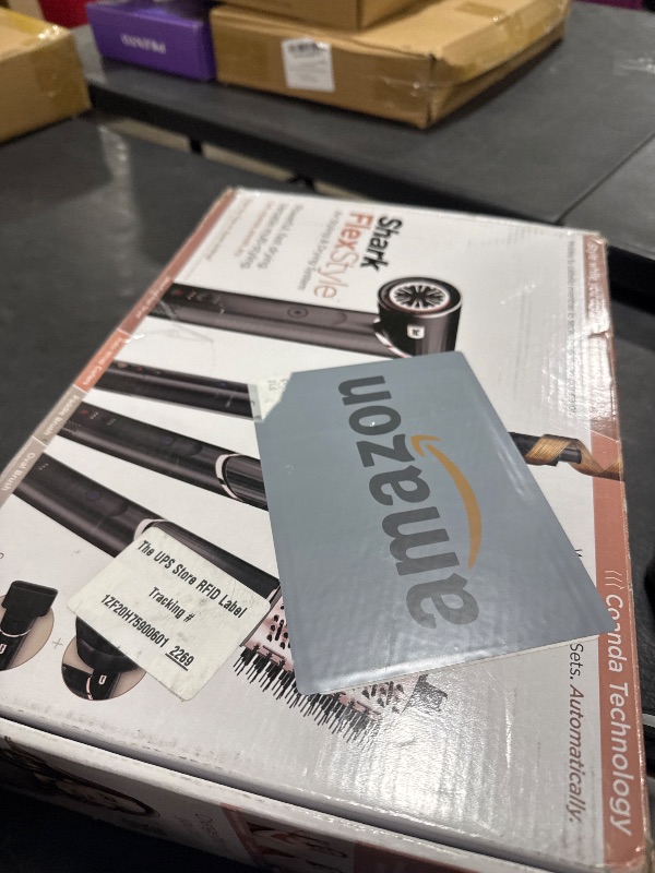 Photo 1 of Shark Hair Dryer | FlexStyle Hair Styling System | Portable & Powerful Blow Dryer Brush | Hair Curler & Volumizer | 6 Styling Tools Included | Best for All Hair Types | Black | HD440BK