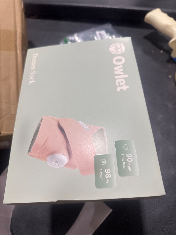 Photo 1 of Owlet Dream Sock - FDA-Cleared Smart Baby Monitor - Track Live Pulse (Heart) Rate, Oxygen in Infants - Receive Notifications - Dusty Rose
