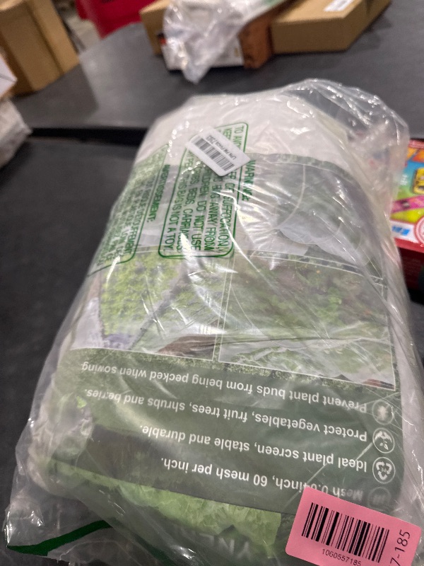 Photo 1 of 10 X 50FT Garden Mesh Netting Barrier,Fruit Tree Plant Netting for Vegetable Blueberry Bushes Plant Row Cover Screen Protection