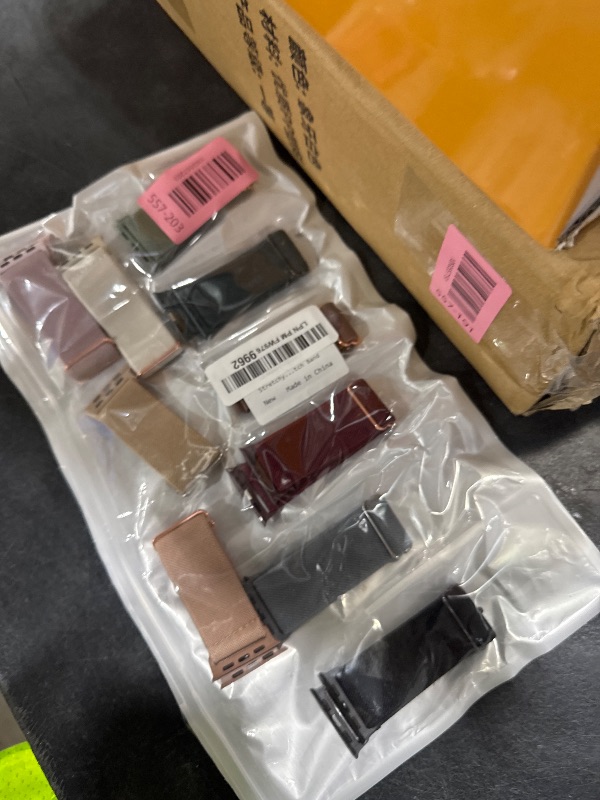 Photo 1 of 10 Pack Stretchy Bands Compatible with Apple Watch Band 40mm 38mm 41mm 42mm 44mm 45mm 46mm 49mm Women Men, Water-Resistant Solo Loop Elastic Sport Straps for iWatch Series 11 10 9 8 7 6 5 4 3 SE Ultra