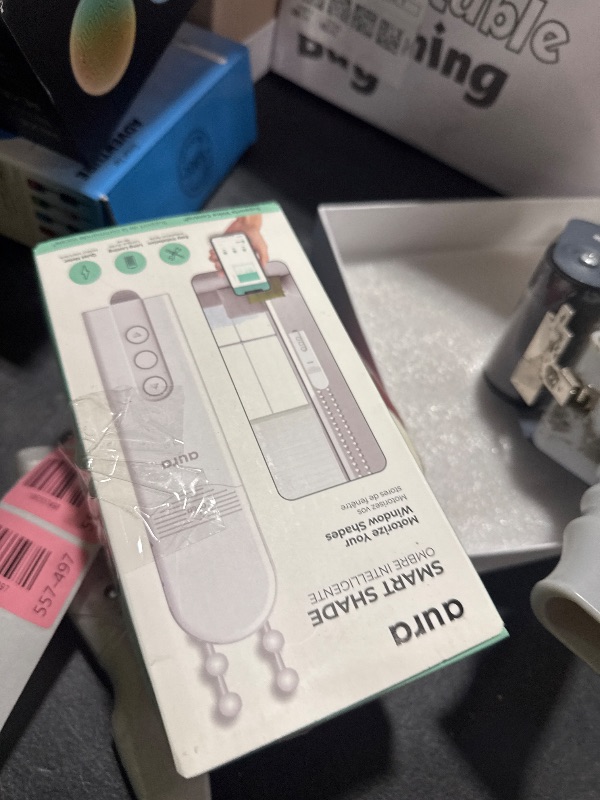 Photo 1 of Aura Roller Smart Shade Driver, Remote Control & WiFi Dongle | Automate Existing Blinds | Beaded Window Shade Compatible Up to 4x5ft | Rechargeable Battery | Set Schedules | Hands Free Voice Control