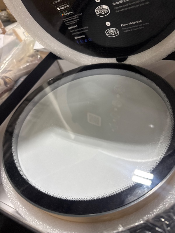 Photo 1 of Grounded Labs Oasis Mini Sand Art, Real Bamboo, Zen Stress Relief, iOS and Android Compatible, with Smart LED Lighting