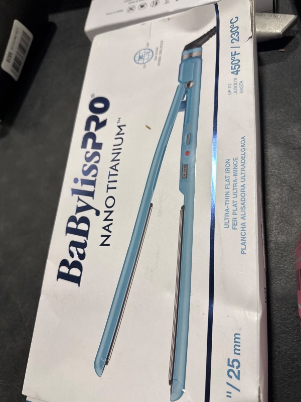 Photo 1 of BaBylissPRO Flat Iron Hair Straightener, 1 Inch Nano Titanium, Hair Styling Tools & Appliances, BNT4072TUC