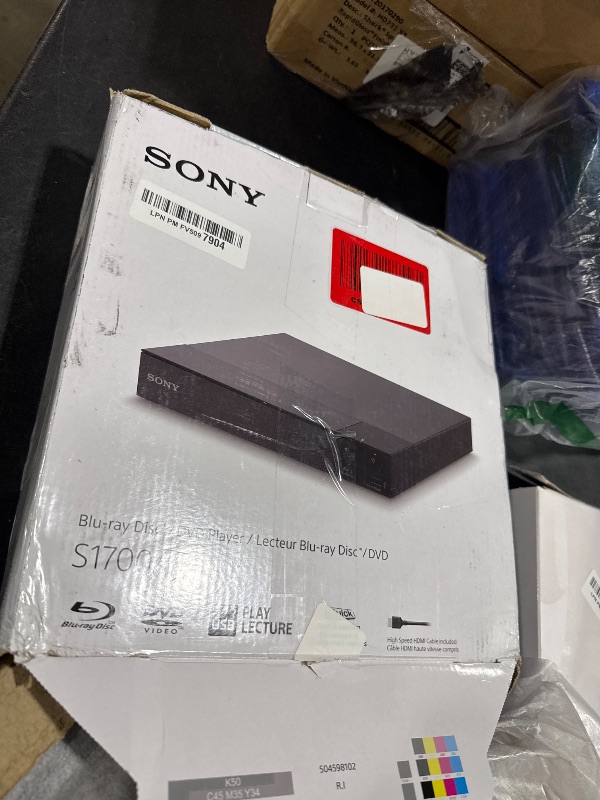 Photo 1 of Sony BDP-S1700U Blu-ray DVD Player Dolby Digital TrueHD/DTS and DVD upscaling, with Included HDMI Cable, 2025 Model