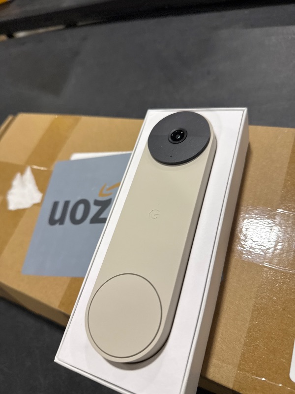Photo 1 of Google Nest Doorbell (Battery) - Linen