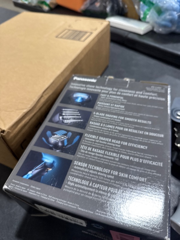 Photo 1 of Panasonic Electric Razor for Men, Electric Shaver for Men, ARC5 with Premium Automatic Cleaning and Charging Station, Wet Dry Shaver, Cordless Razor, with Pop-Up Trimmer ES-LV97-K, Black