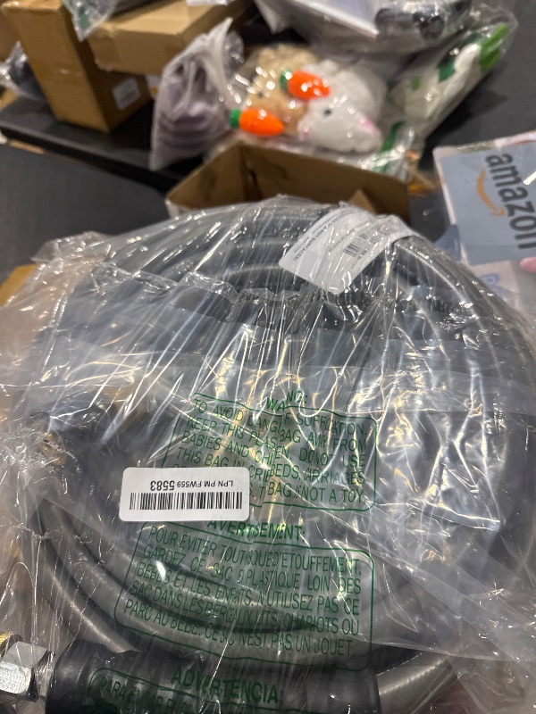 Photo 1 of YAMATIC 3/8" ID Pressure Washer Hose 50 FT with Swivel 3/8" Quick Connect, 3/8" x M22-14mm Adapters, Non-Marking 4200PSI Steel Wire Braided Replacement for Hot/Cold Water Power Washers