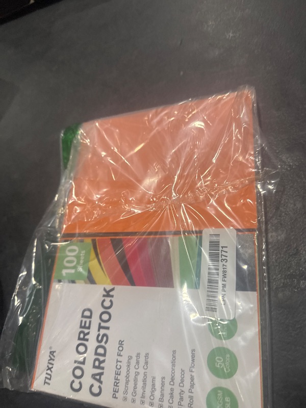 Photo 1 of 100 Sheets 5" X 7" Colored Cardstock, 50 Assorted Colors Construction Paper Card Stock Printer Paper for Printing, Card Making, DIY Crafts,School Supplies,Party Decorations (180GSM/65LB)