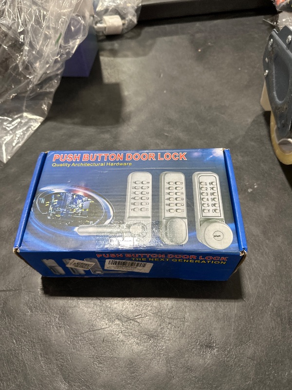 Photo 1 of 1?11 Digitals Mechanical Password Door Lock Set, Zinc Alloy Sliding Swing Password Combination Keyless Entry Door Lock for Home, Office (Need a Door Frame if Installed on Glass