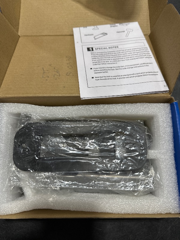 Photo 1 of 1?11 Digitals Mechanical Password Door Lock Set, Zinc Alloy Sliding Swing Password Combination Keyless Entry Door Lock for Home, Office (Need a Door Frame if Installed on Glass