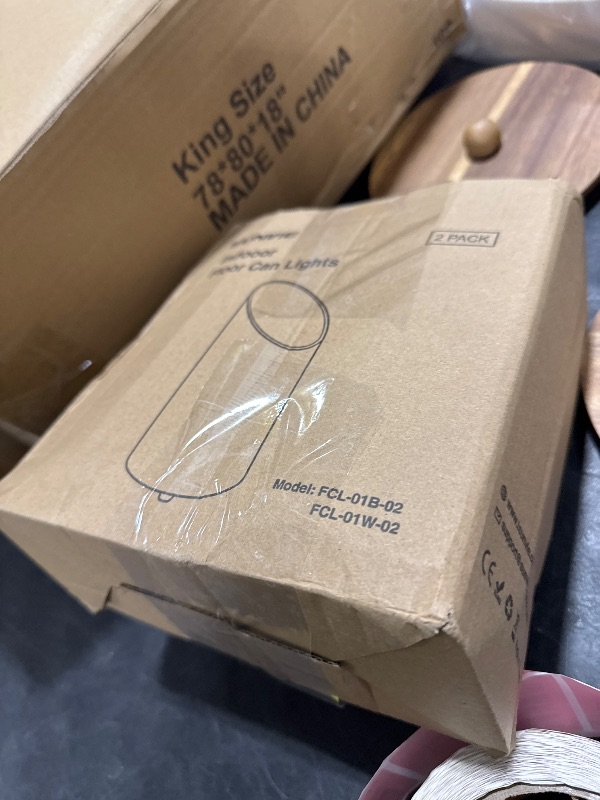 Photo 1 of SUNVIE 2 Pack Uplighting Indoor Floor Can Light, 5W Up Lights with 2700K LED GU10 Bulbs, Uplights Floor Spot Lights Indoor for Home Accent Lighting, 5.9 FT Plug Cord & Foot Switch