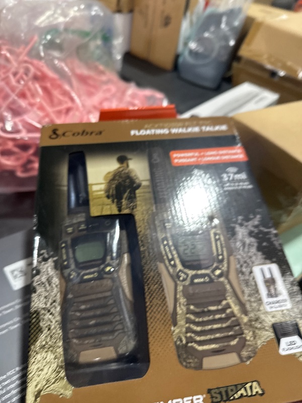 Photo 1 of Cobra ACXT1035R FLT Waterproof Walkie Talkies - Rechargeable, Floats, 22 Channels, Long Range 37-Mile Two-Way Radio Set (2-Pack)