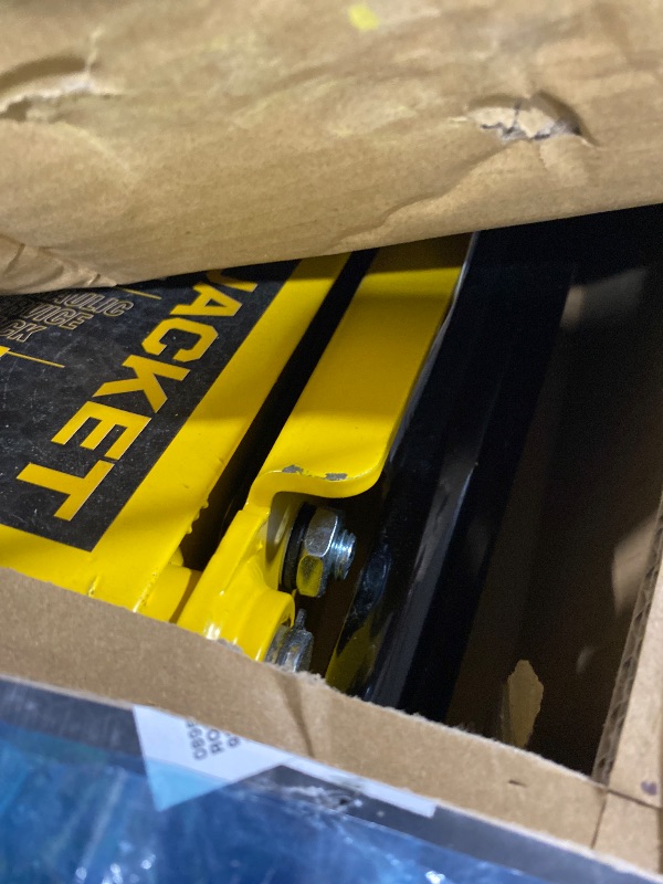 Photo 1 of YELLOW JACKET 3.5 Ton Low Profile Floor Jack Quickly Lift Hydraulic Car Jack with Dual Pumps, 7700 lb Capacity