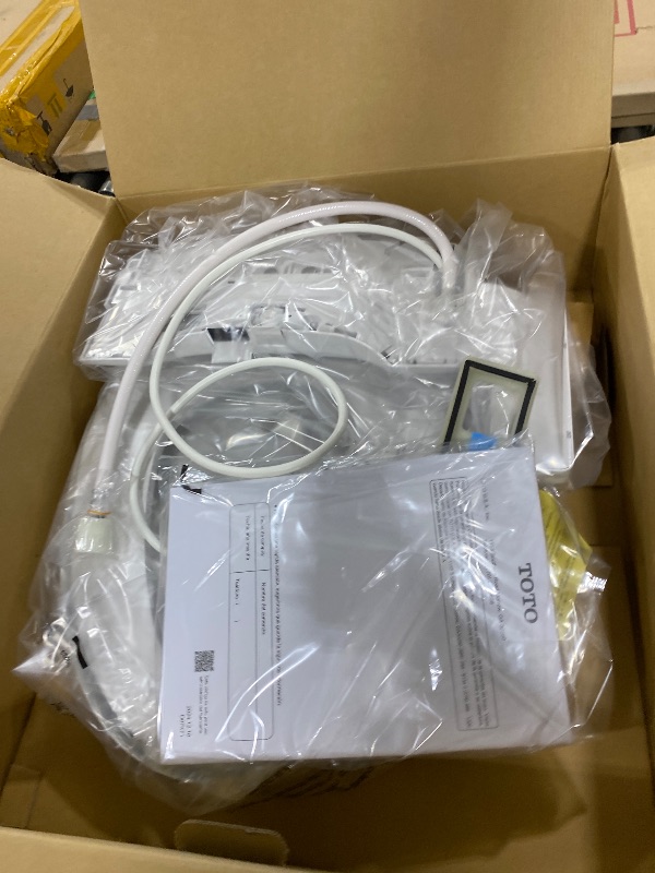 Photo 1 of TOTO® WASHLET® S2 Electronic Bidet Toilet Seat with Instantaneous Water Heating, PREMIST and EWATER+ Wand Cleaning, Elongated, Cotton White - SW3346#01