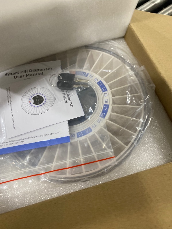 Photo 1 of Colorwing® 2025 Smart Pill Dispenser for Seniors - 31-Slot Automatic Medication Organizer with Bluetooth Alarms, Fingerprint & Mechanical Dual Lock, Daily Timed Dispenser (Elderly-Friendly Design)