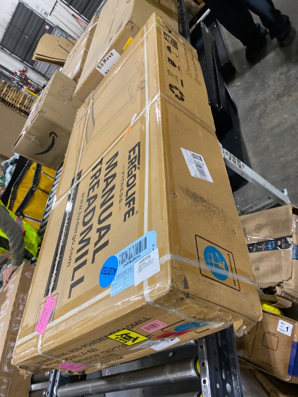 Photo 1 of ERGOLIFE Curved Treadmill with Non-Electric Motorized, 2-in-1 Folding Treadmill with APP for Home Workout, Compact Manual Walking Pad, Office Running Machine with LCD Display