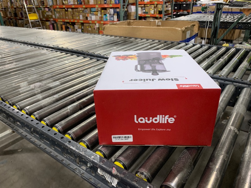 Photo 1 of LAUDLIFE Cold Press Juicer Machine, 5.9" Wide Feed Chute Juice Extractor, 80 oz Large Hopper, Easy to Clean & High Juice Yield, BPA Free, Slow Masticating Juicer for Whole Fruits & Vegetables