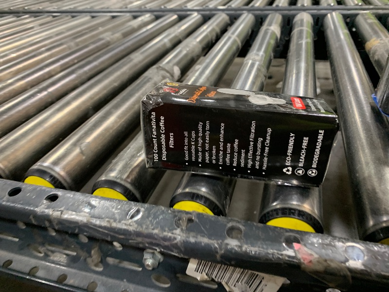 Photo 1 of 100 Count Fanativita K Cup Filters Disposable with Genius Lid Design, Fit All Reusable K Cups for Keurig (White)