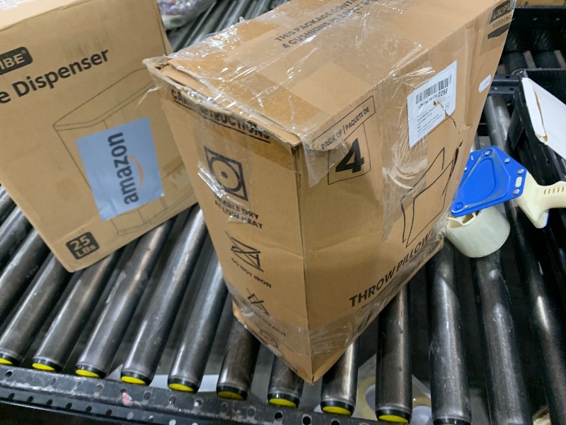 Photo 1 of **USED/DIRTY** 1 MIDDLE ONE Throw Pillow (White), 20 x 20 Inches Decorative Pillow Insert for Couch, Sofa and Bed, Memory Foam Indoor Square Pillow Forms Stuffer