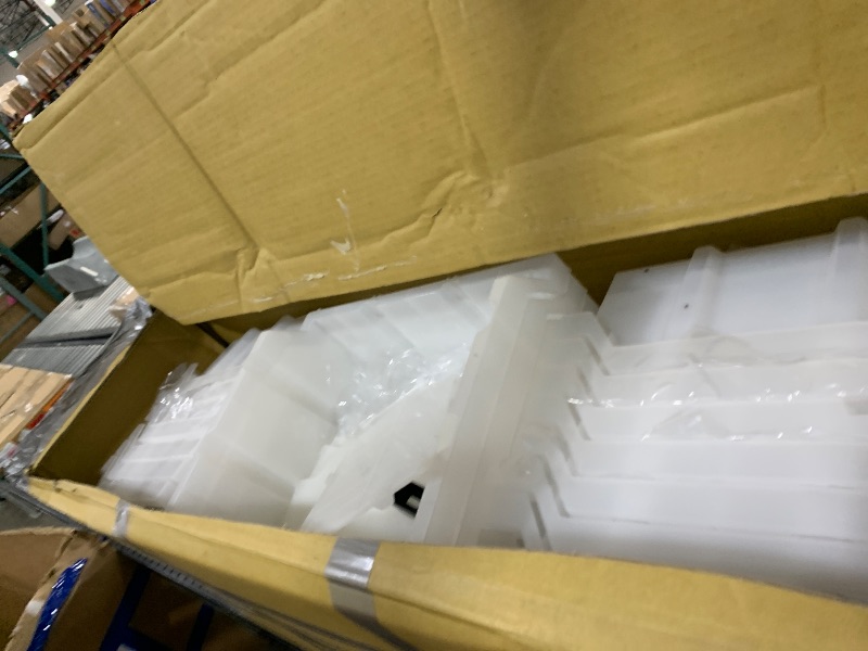 Photo 1 of Seville Classics Heavy Duty NSF Bin Rack Solid Steel Wire Shelving Storage Unit, Patented Organizer for Garage, Warehouse, Office, Restaurant, Classroom, Kitchen, Translucent, Includes 21 Bins