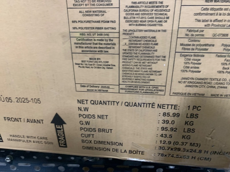 Photo 1 of Oxford Baby Uptown Upholstered Glider Recliner Rocking Chair 360° Swivel for Nursery and Living Room – Boucle White