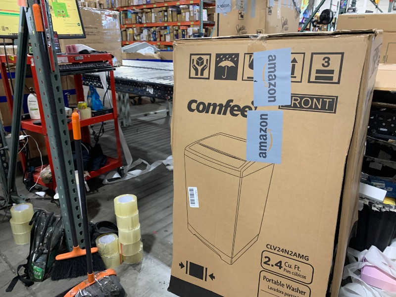 Photo 1 of COMFEE’ Washing Machine 2.4 Cu.ft LED Portable Washing Machine and Washer Lavadora Portátil Compact Laundry, 8 Models, Environmentally Friendly, Child Lock for RV, Dorm, Apartment Magnetic Gray