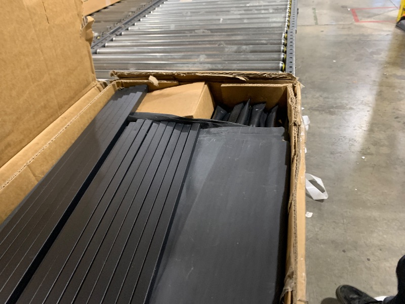 Photo 1 of Realhotan 75Inch Queen Loft Bed with Ladder and High Guardrail, No Box Spring Required,Space-Saving,No Sagging Metal Slat Support Heavy Duty Bedframe, Black