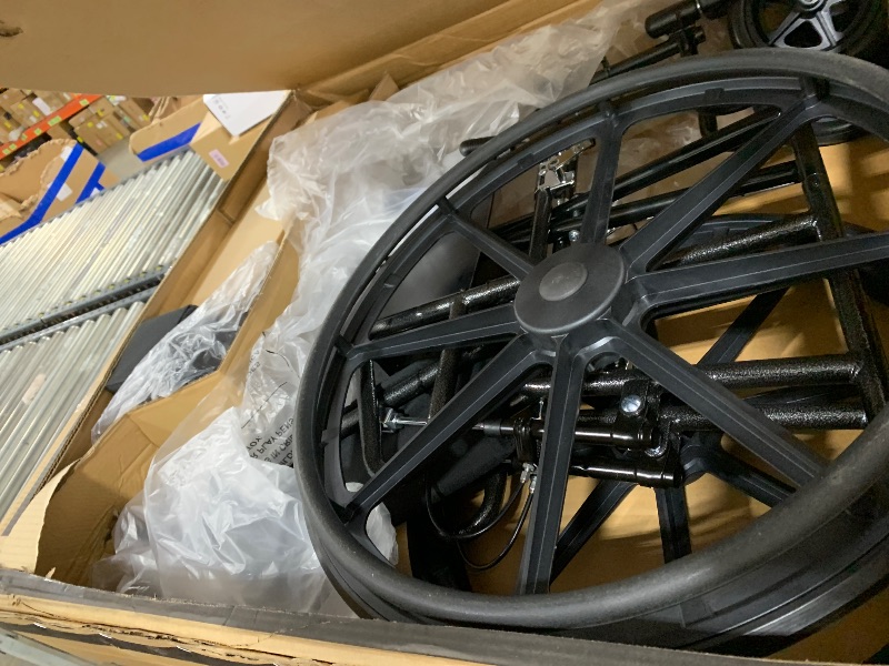 Photo 1 of Medline Reclining Wheelchair, Desk-Length Arms and Elevating Leg Rests, 16" x 18" Seat (W x D)