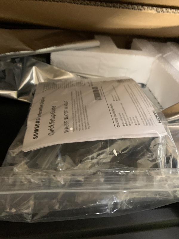 Photo 1 of SAMSUNG 75" Interactive Display Touch Screen Whiteboard WAF Series, Compatible with Android™ Devices, EDLA Certified, OPS Slot, Smart Wireless Sharing, LH75WAFWLGCXZA