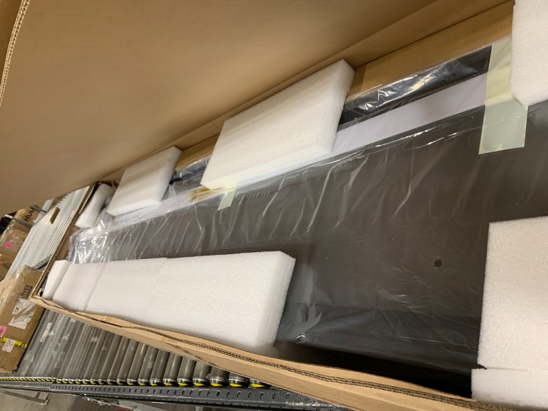 Photo 1 of Valuxhome 74” Electric Fireplace Wall Mounted and Recessed, Ultra-Thin Fireplace Insert Indoor, Adjustable Flame and Light, Crysral & Log, 507 Color Combinations, App, Touchscreen and Remote Control
