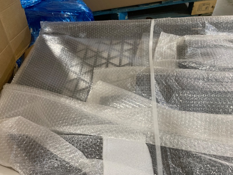 Photo 1 of Cargo Van Partition Safety Bulkhead, Heavy-Duty Steel, Compatible with Ford Transit 150/250/350 Medium Roof, with Lock, Door Handle, Acrylic Custom Window Board,Black