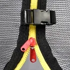 Photo 1 of MISSING MULTIPLE PIECES--------------------------14FT Pumpkin Trampoline for Garden Black/Red Galvanized Steel Frame W-Shape Legs