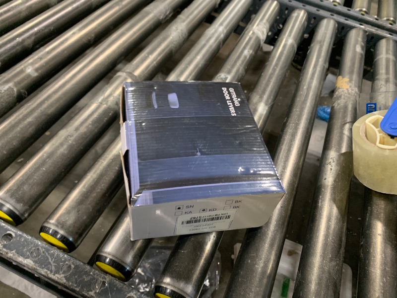 Photo 1 of (1 Pack) Keyed Alike Front Door Lever Lockset with Single Cylinder Deadbolt Combination Set, Wave Style Lever, Front Door/Exterior Door Knob with Lock and Deadbolt, Satin Nickel Finished