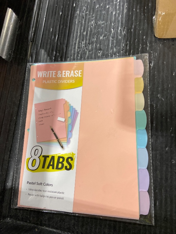 Photo 1 of 1" 3-Ring Binder, 1-inch Pastel Color Binders with 2 Inside Pockets, Clear View Cover Binder Holds 8.5'' x 11''Paper, Round Ring Binders for Office/Home/School,(Assorted 6 Colors)