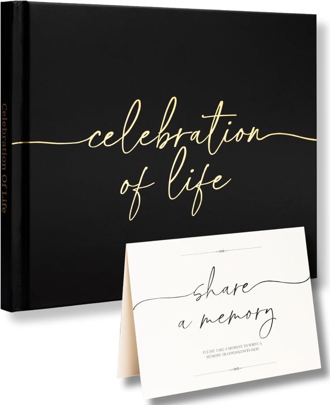 Photo 1 of 
Lamare Funeral Guest Book for Memorial Service – Elegant Celebration of Life Guest Book and in Loving Memory Guest Book - Condolences Book for Funeral