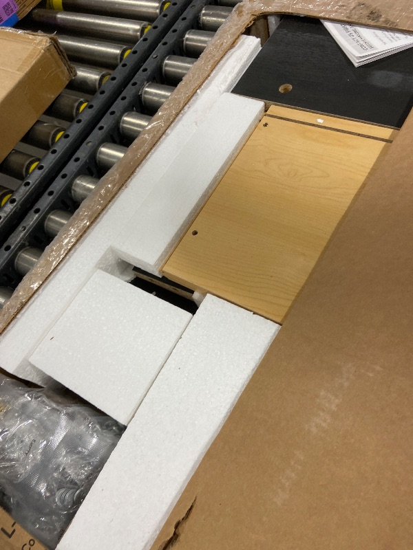 Photo 1 of Sauder Cottage Road L Shaped Desk Computer Desk with Drawers, Home Office Desk with Optional File Cabinet Storage, Cable Management, in Raven Oak Finish