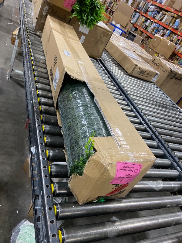 Photo 1 of NatraHedge (33SqFt) Artificial Light Green Grass Wall Decor, Hedge Leaf Boxwood Roll Panels for Indoor, Outdoor, Garden and Balcony Privacy Fence Screen